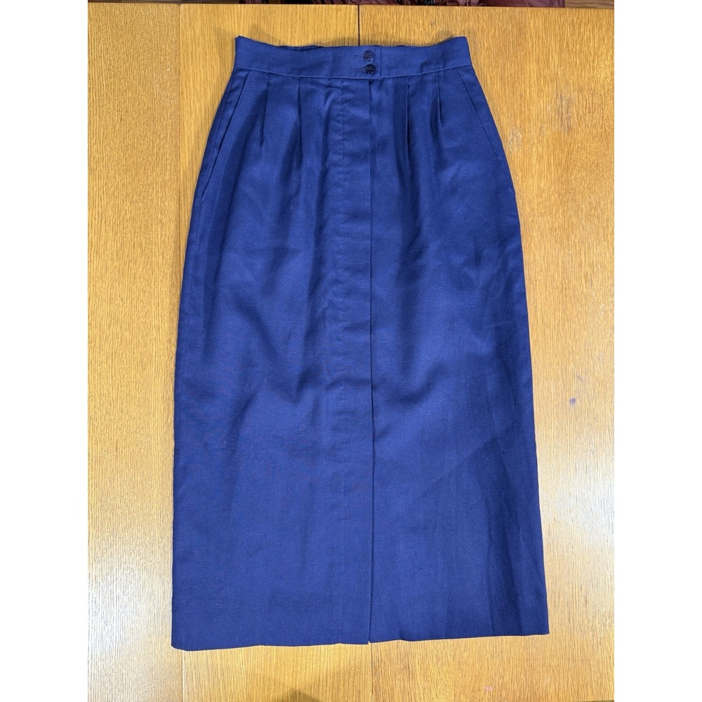 Vintage Pendleton‎ Miss Sophisticates Navy Skirt USA Made High Waist